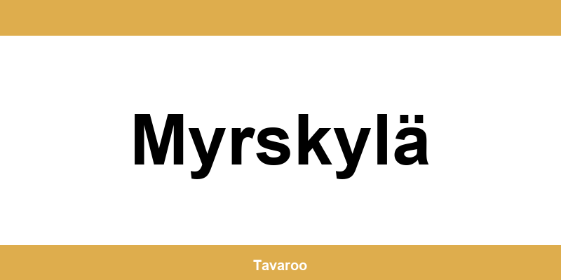 Posti toimipiste alueella Myrskylä