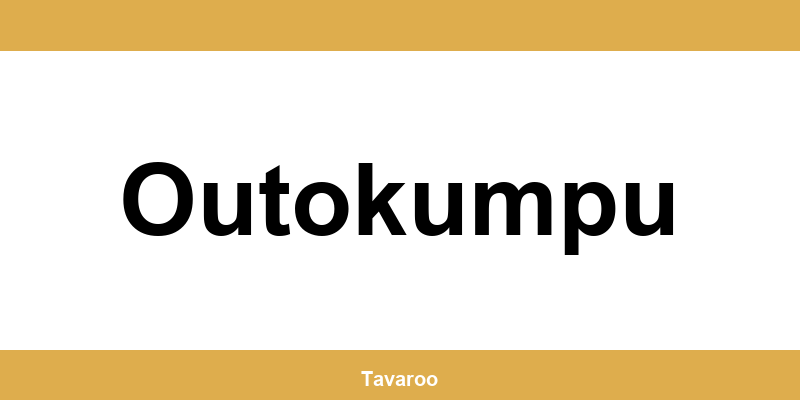 Posti toimipiste alueella Outokumpu