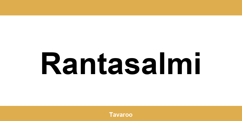 Posti toimipiste alueella Rantasalmi