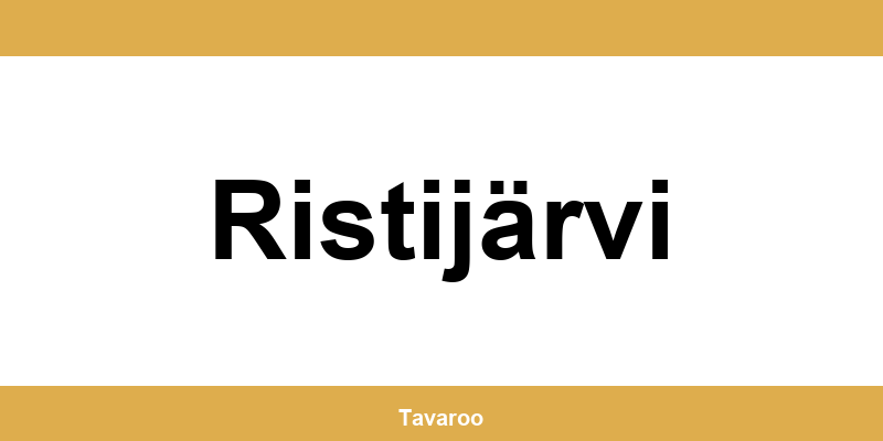 Posti toimipiste alueella Ristijärvi