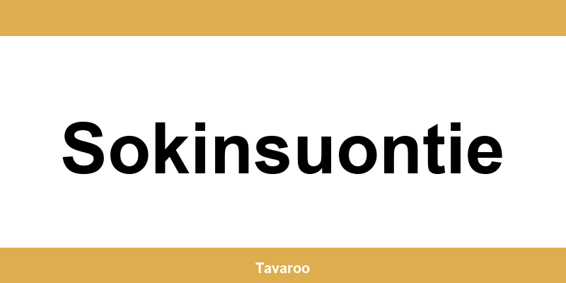 Posti toimipiste alueella Sokinsuontie