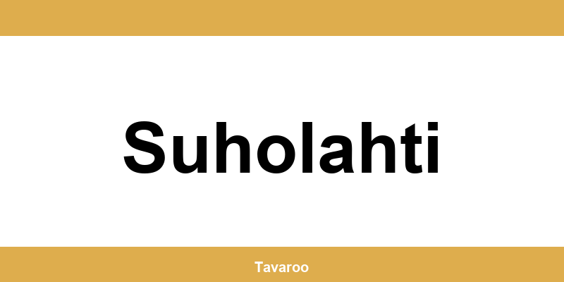 Posti toimipiste alueella Suholahti