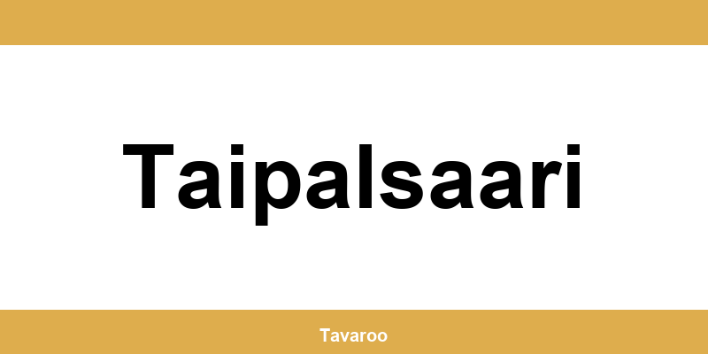 Posti toimipiste alueella Taipalsaari