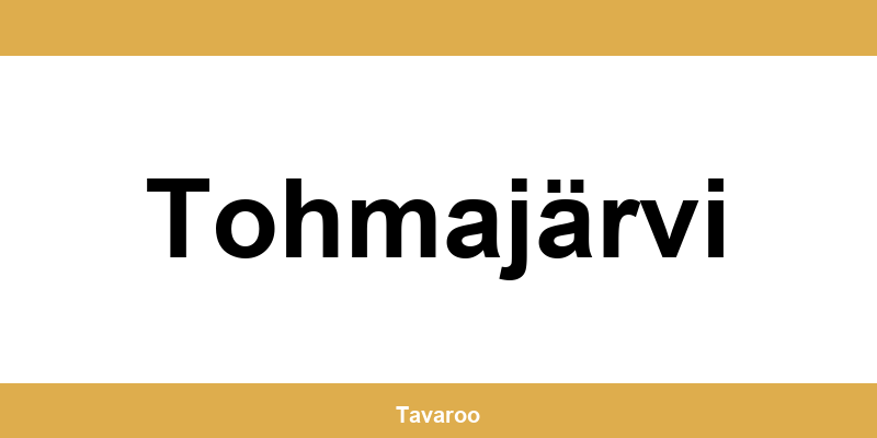 Posti toimipiste alueella Tohmajärvi