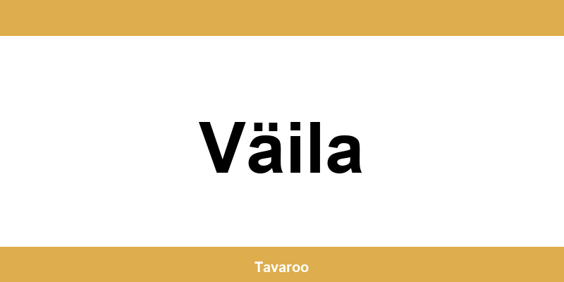 Posti toimipiste alueella Väila