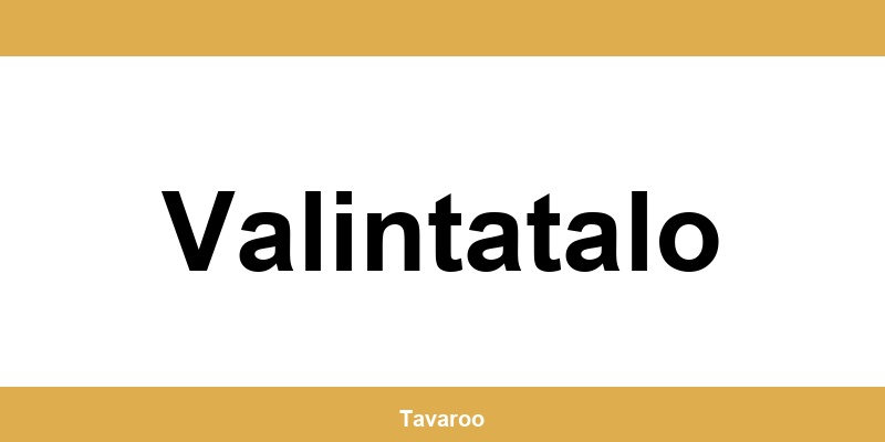 Posti toimipiste alueella Valintatalo