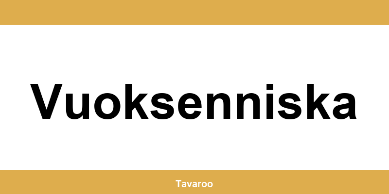 Posti toimipiste alueella Vuoksenniska